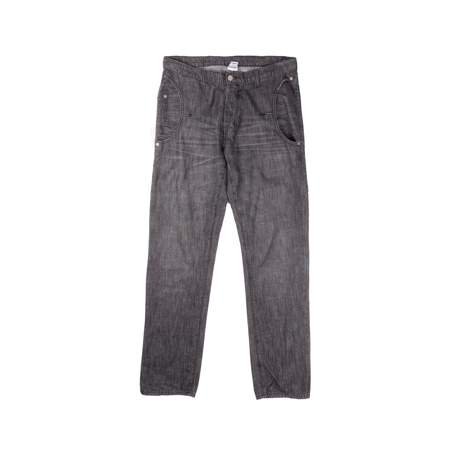 Two Percent Homme Side Snap Button Jeans