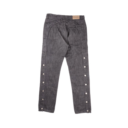 Two Percent Homme Side Snap Button Jeans