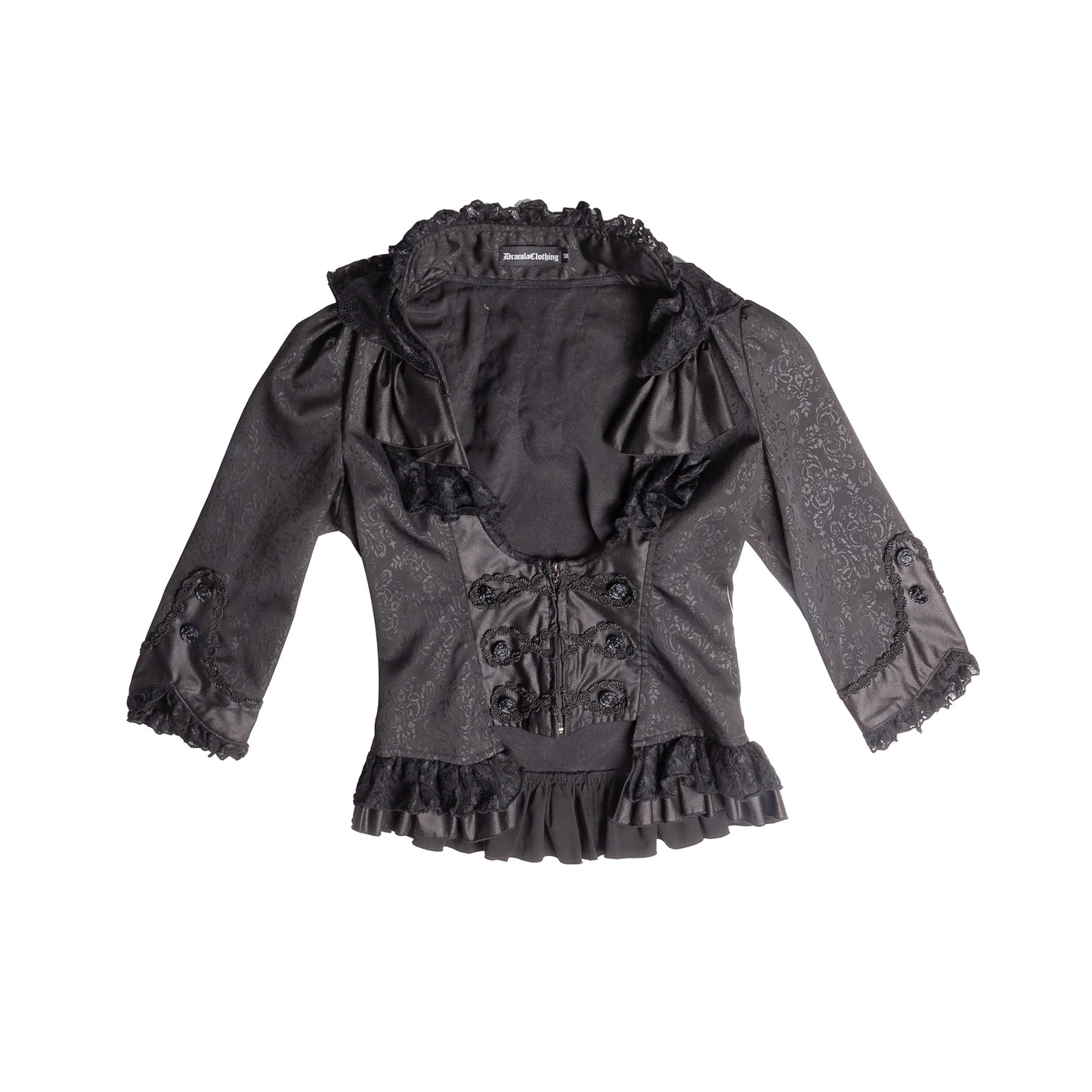 Dracula Clothing Gothic Brocade Lace Jacket