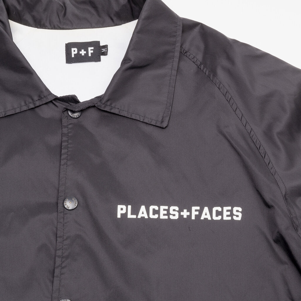 Places and Faces Nylon Coach Jacket