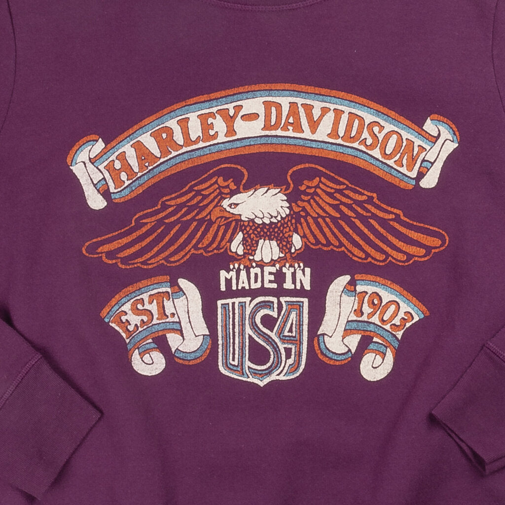Hanes Harley Davidson bootleg Graphic Sweater